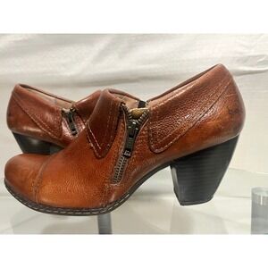 B.O.C. Born Concept Womens Brown Leather Ankle Boots C43706 Size 8/39